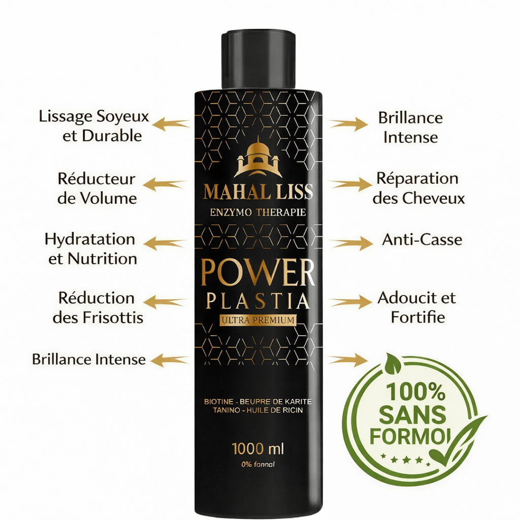 Lissage progressif Power Plastia 1000ml – Enzymothérapie Ultra Premium